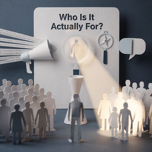 People often say that they are aiming widely for customers