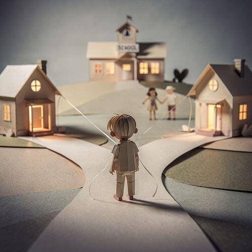 Children often feel caught in the middles of separated parents